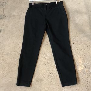 Boss Hugo Boss Black Elastic-Waistband Side-Zip Cropped Pants